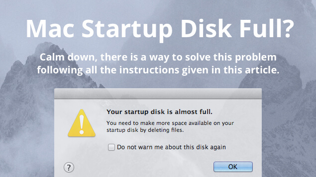 start up disk is full on mac