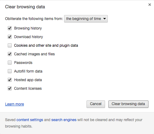 trying to uninstall google chrome
