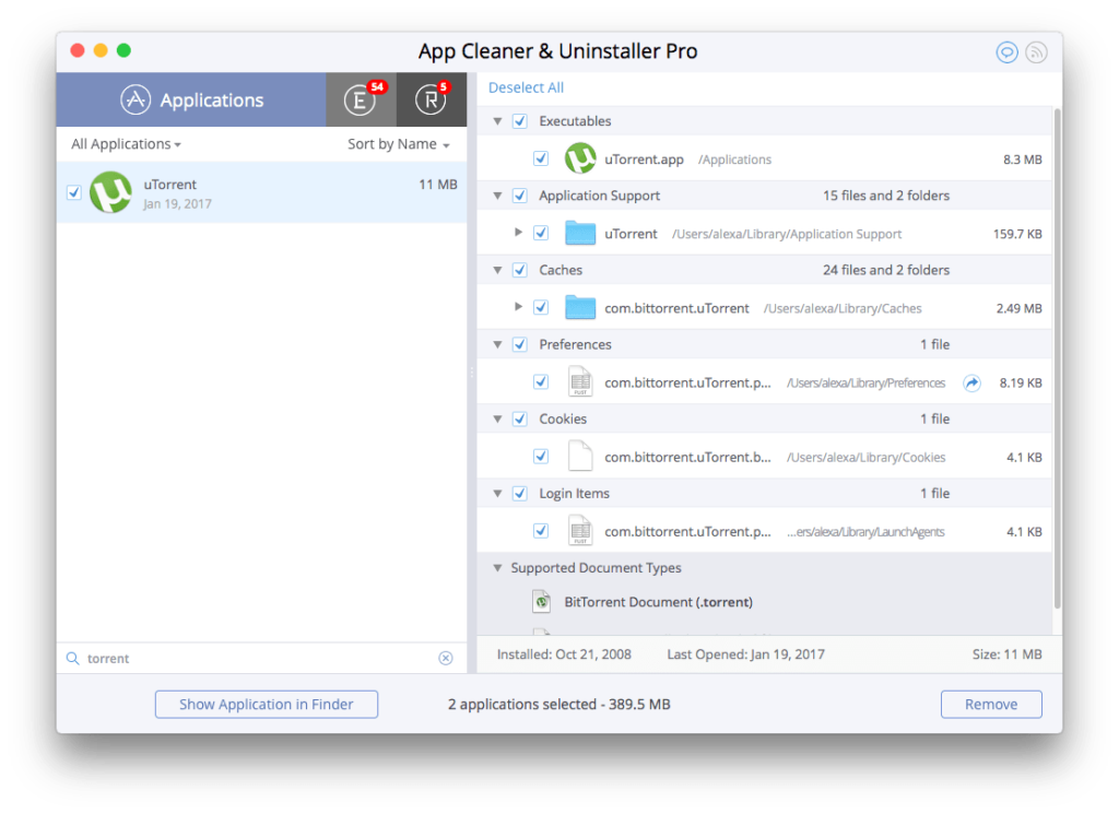how to remove utorrent from macbook pro
