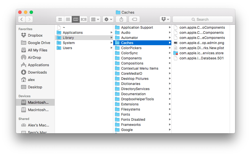 how to clear cache mac