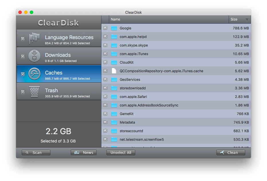 daisy disk cache cleaner for mac
