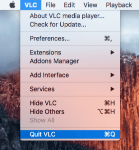 vlc app windows 10 remove video from library