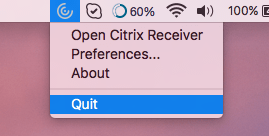 uninstall citrix reciver