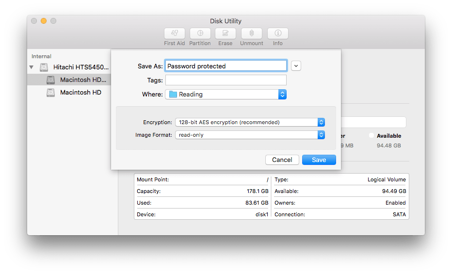 password protect folder mac big sur