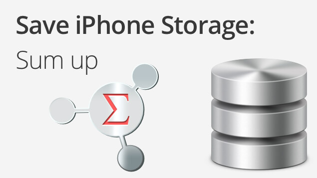 iphone storage save