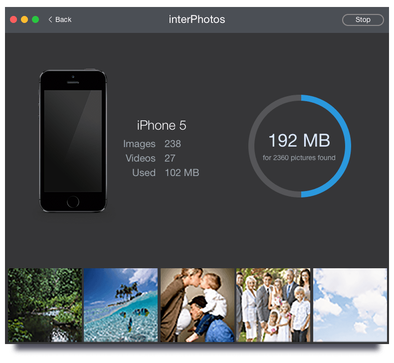 interPhotos Mac scan