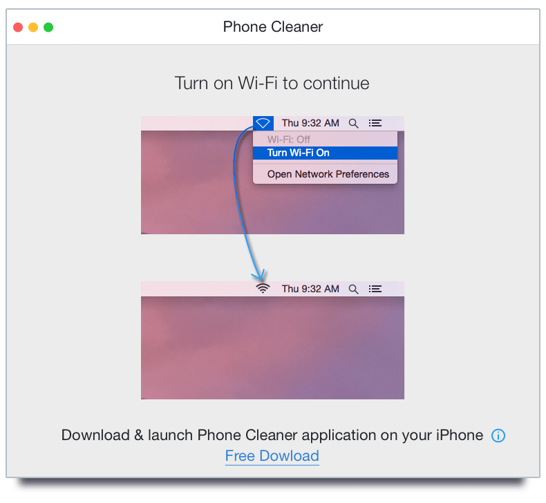 Phone Cleaner Mac Wi-Fi