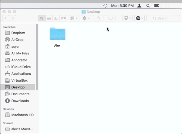 show hidden files in mac folder