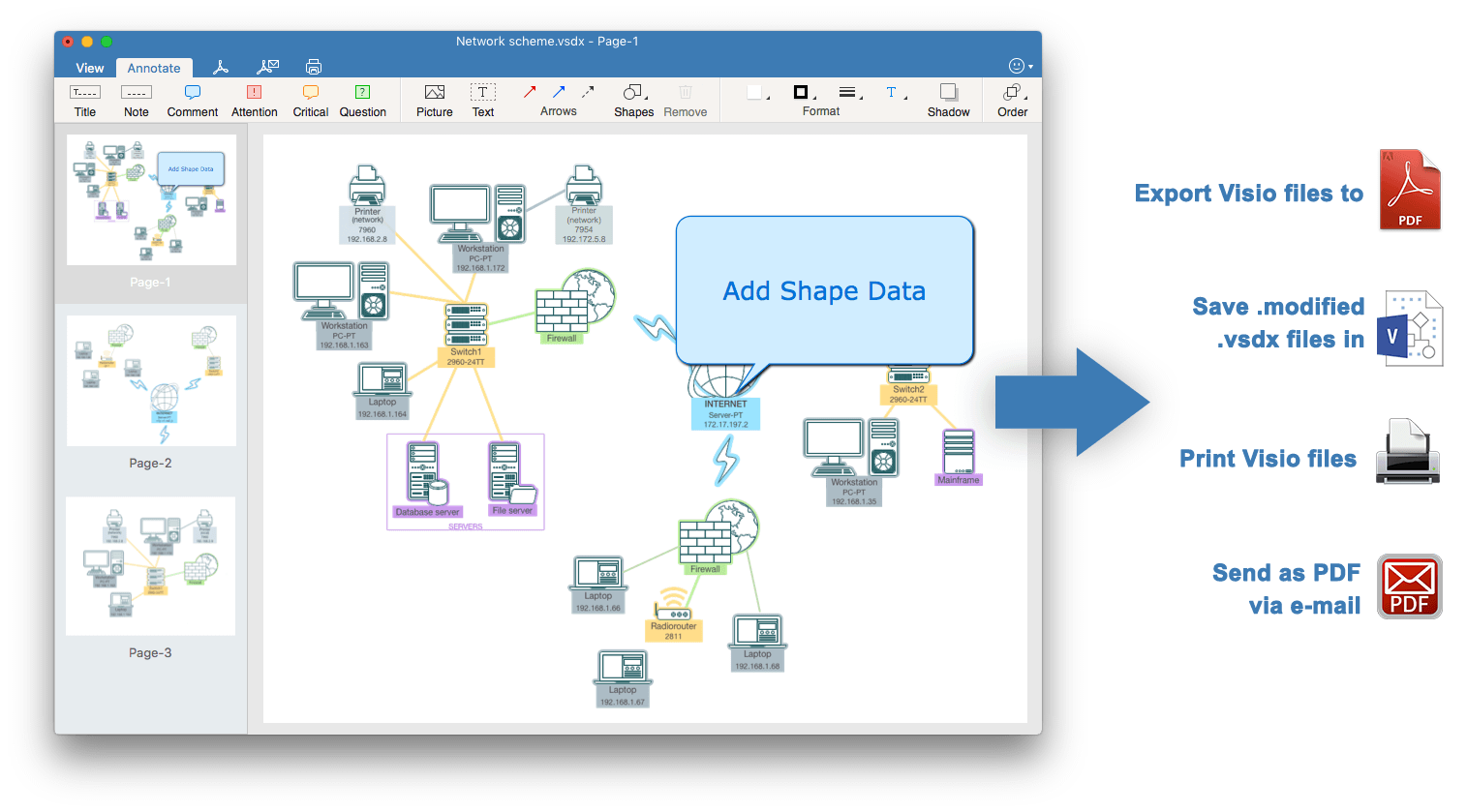 vsdx annotator share documents