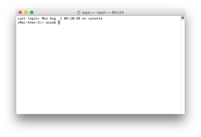mac terminal commands+githubgist