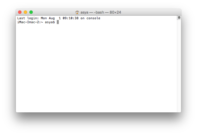 mac terminal commands usage