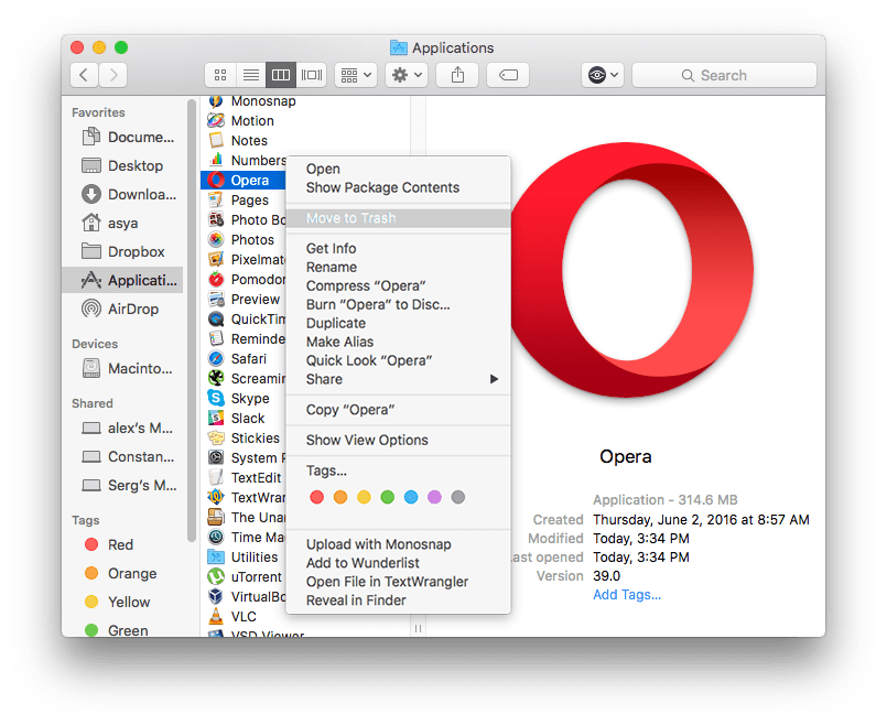 what version of opera for mac 10.7.5