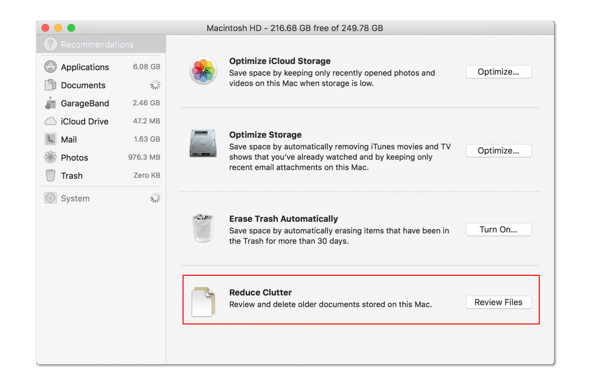 Deleting Space On Mac For Os Sierra