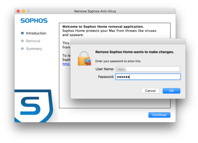 sophos home utm stopping at detecting