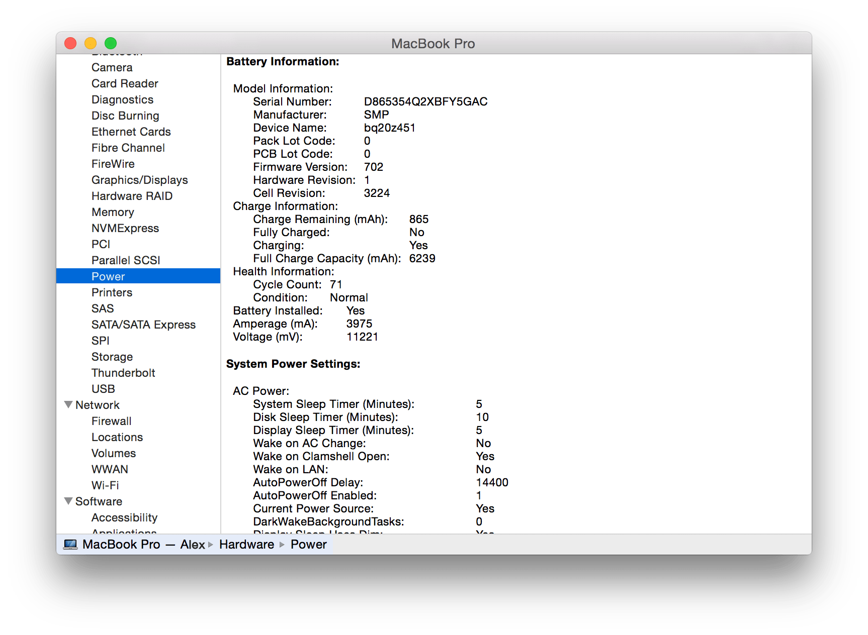 Check my computers health on a mac application