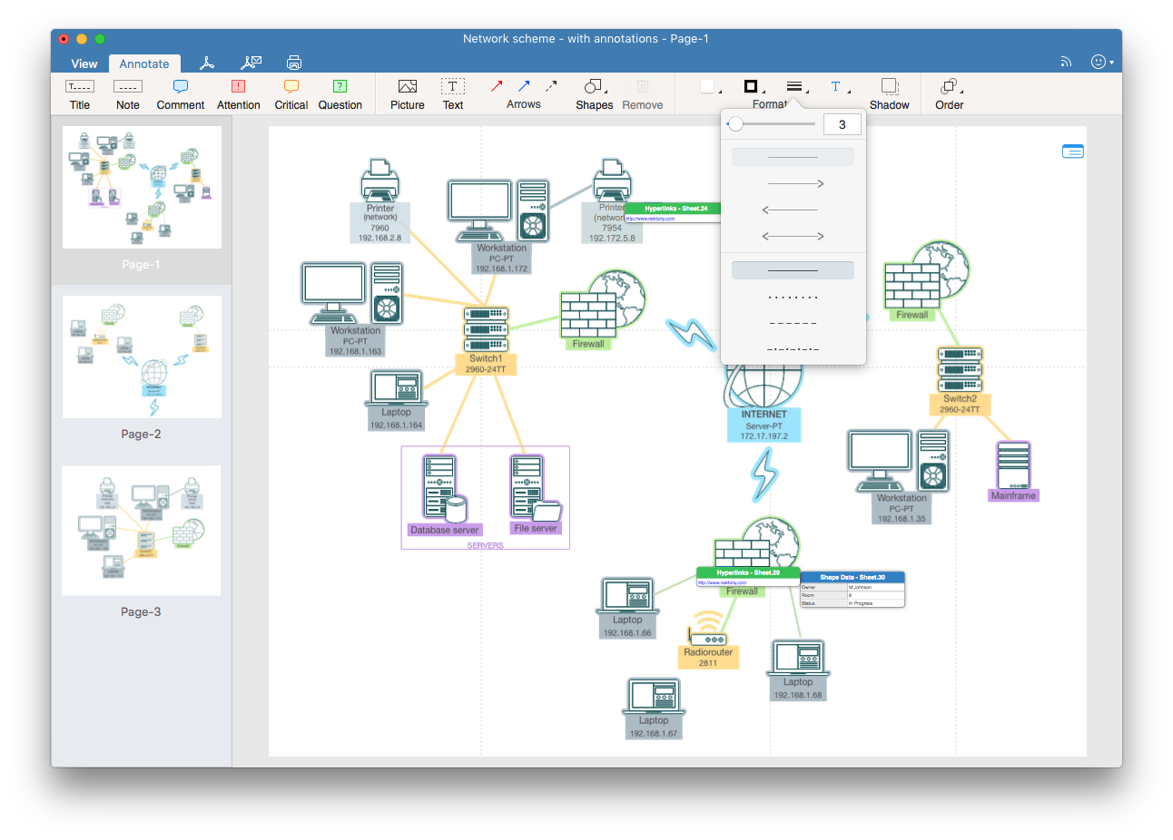 omnigraffle export to visio