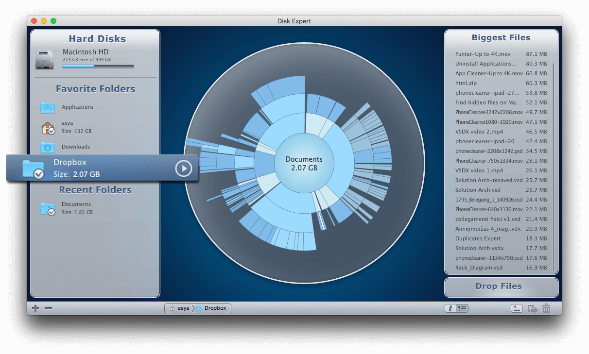 cleaning up mac hard drive space