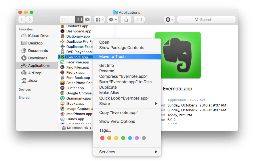 evernote mac app store