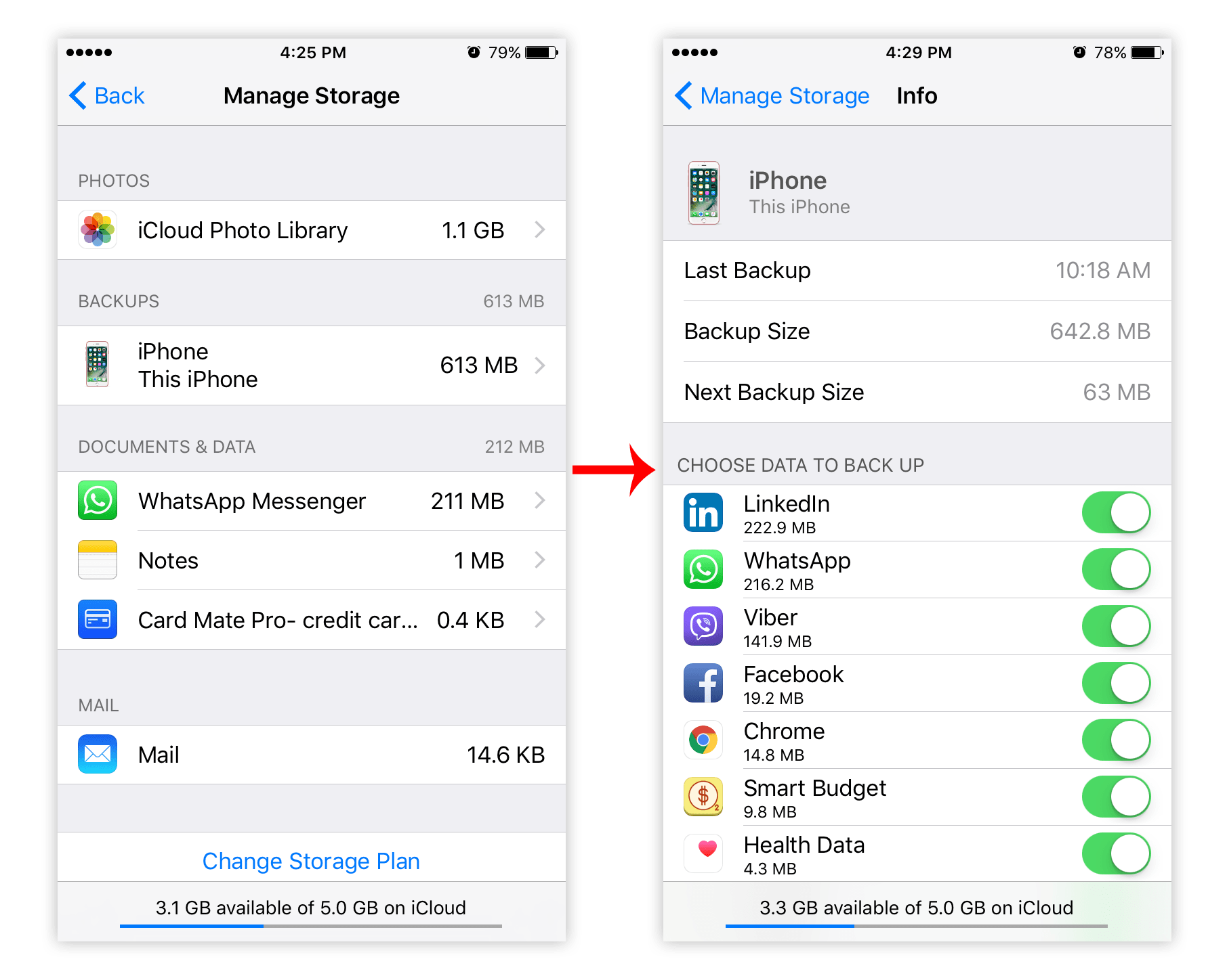 how to delete documents and data from iphone