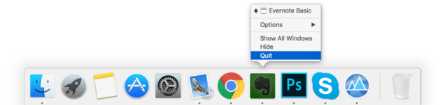 uninstall evernote mac