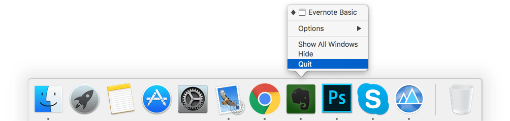 remove and reinstall evernote for mac