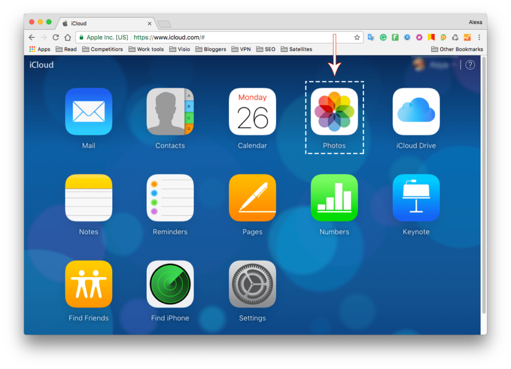 how to access icloud photos from pc