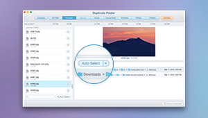 Select duplicates with Duplicate Finder