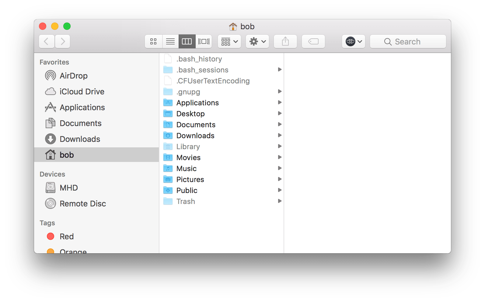 how to hide folders on macbook