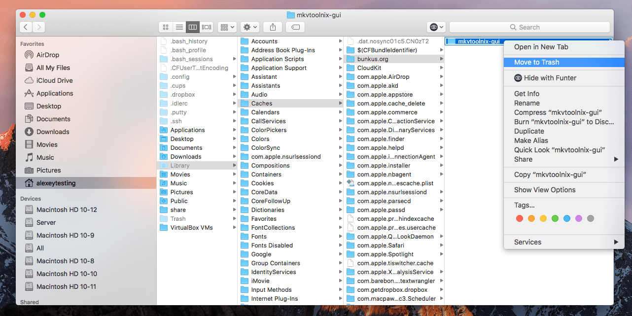 Removing MKVToolNix Caches folder