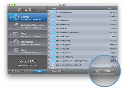 mac hard drive space clean up