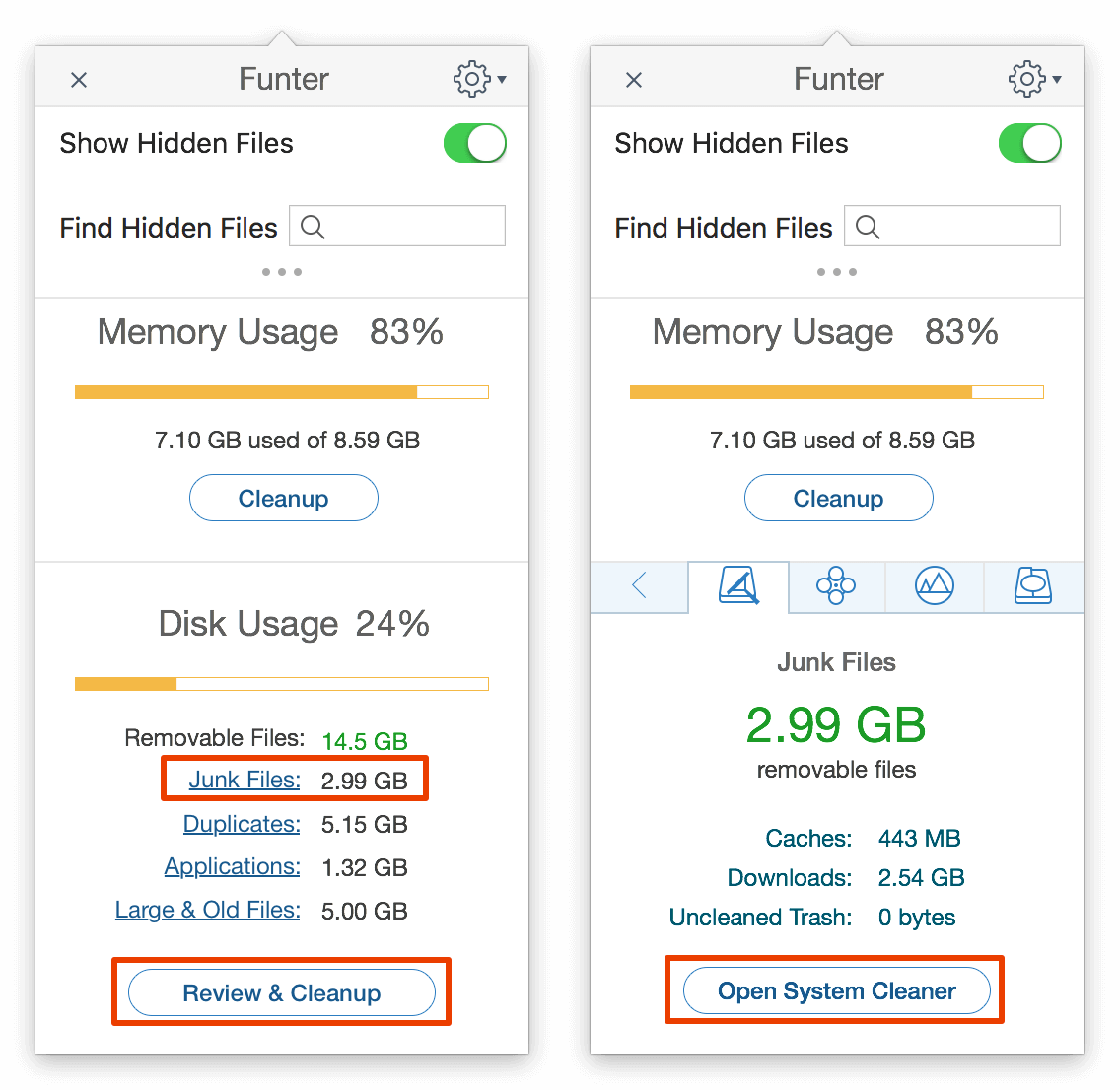 funter application