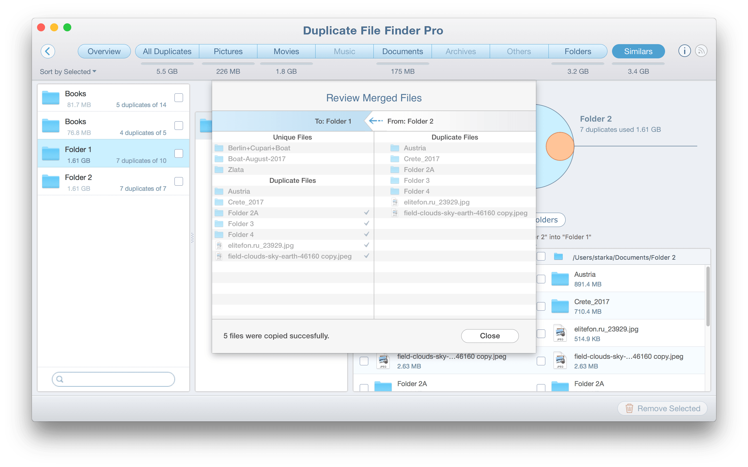 merge multiple folders windows 10