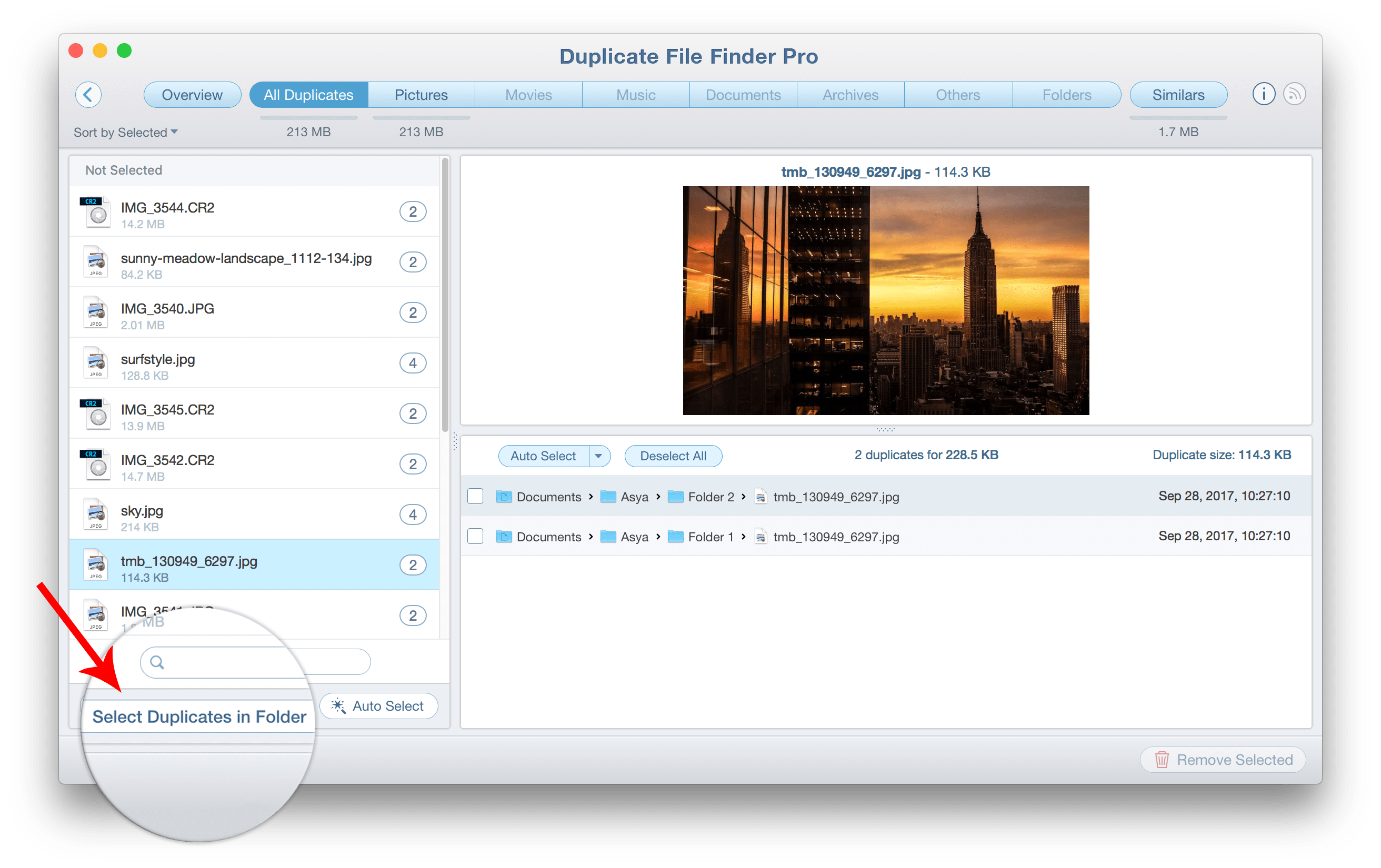 osx duplicate file finder