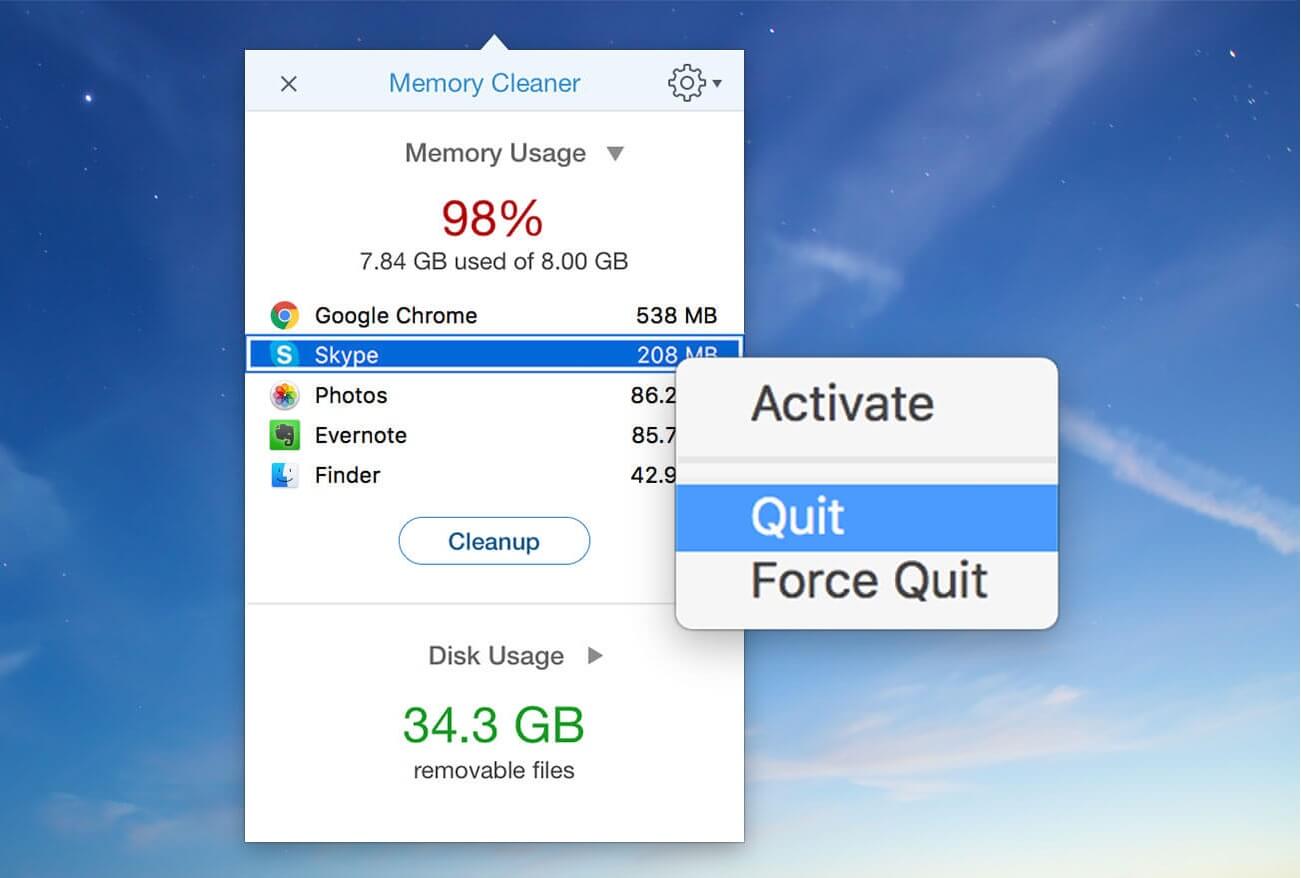 memory clean ipad