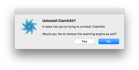 uninstall clamxav from mac