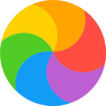 rainbow ball icon