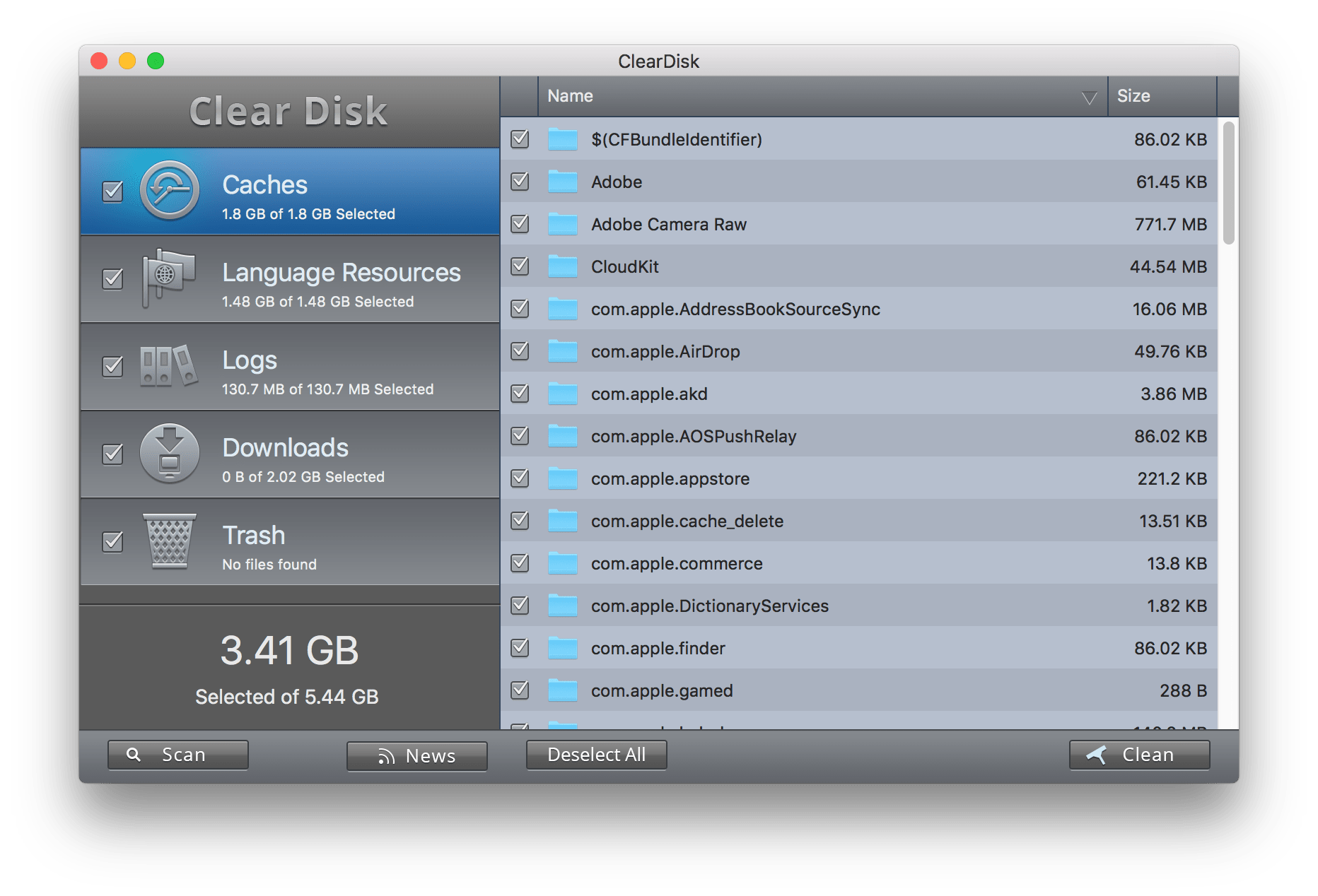 how to clear startup disk space on macbook