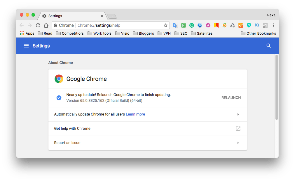 chrome 65 updates for mac