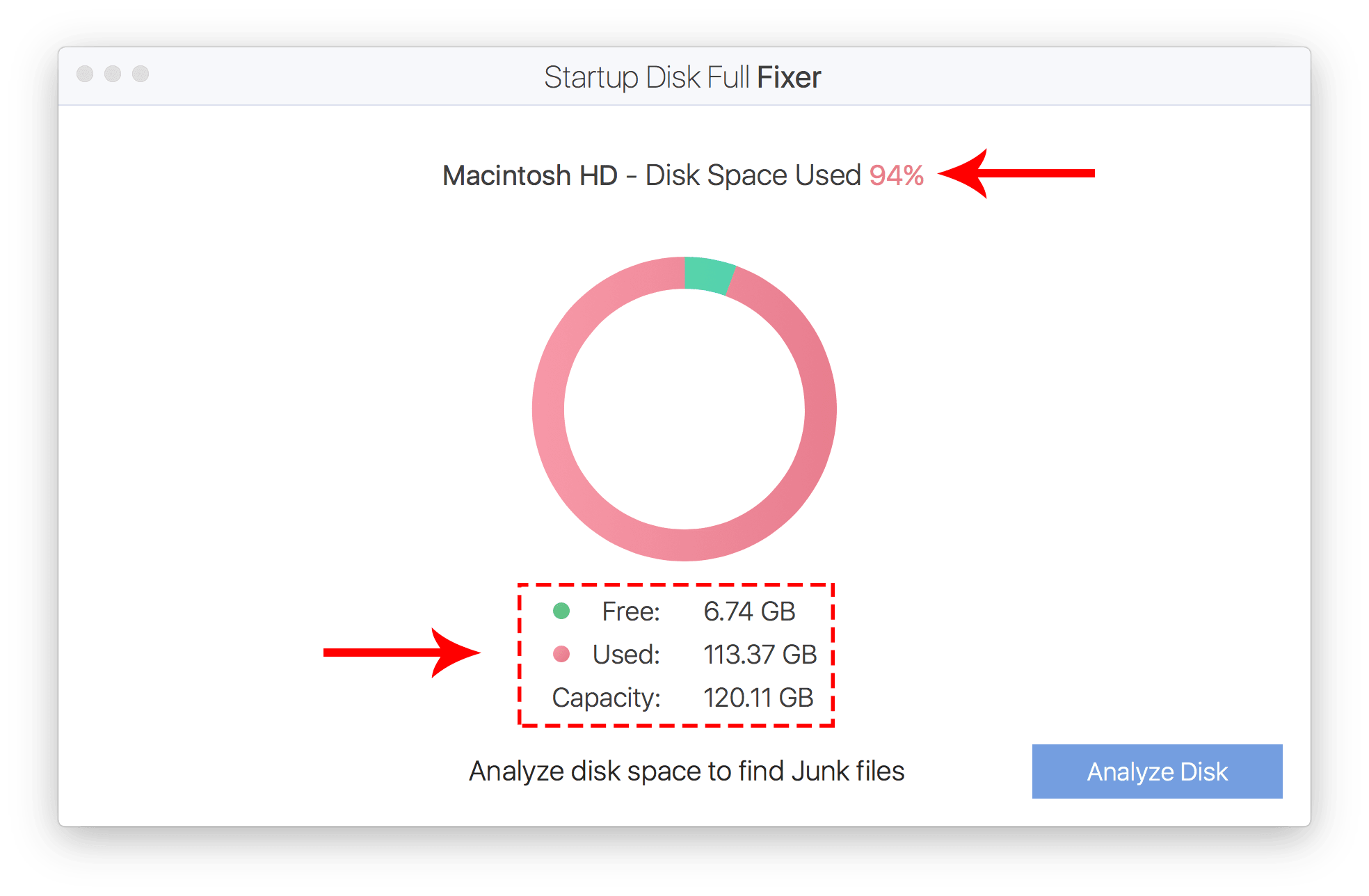 macbook pro disk full