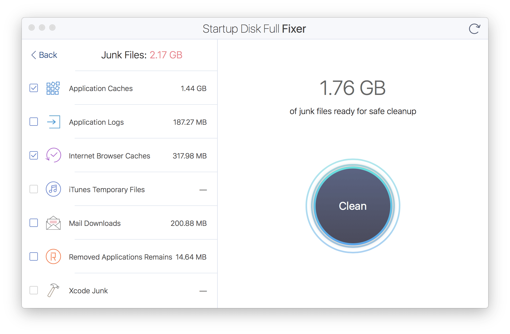 cleaning mac hard drive space