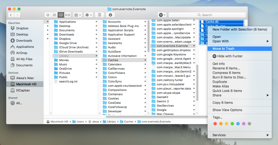 mac library cache cleaner