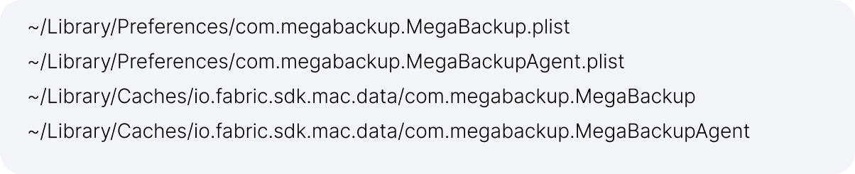 Begabackup files