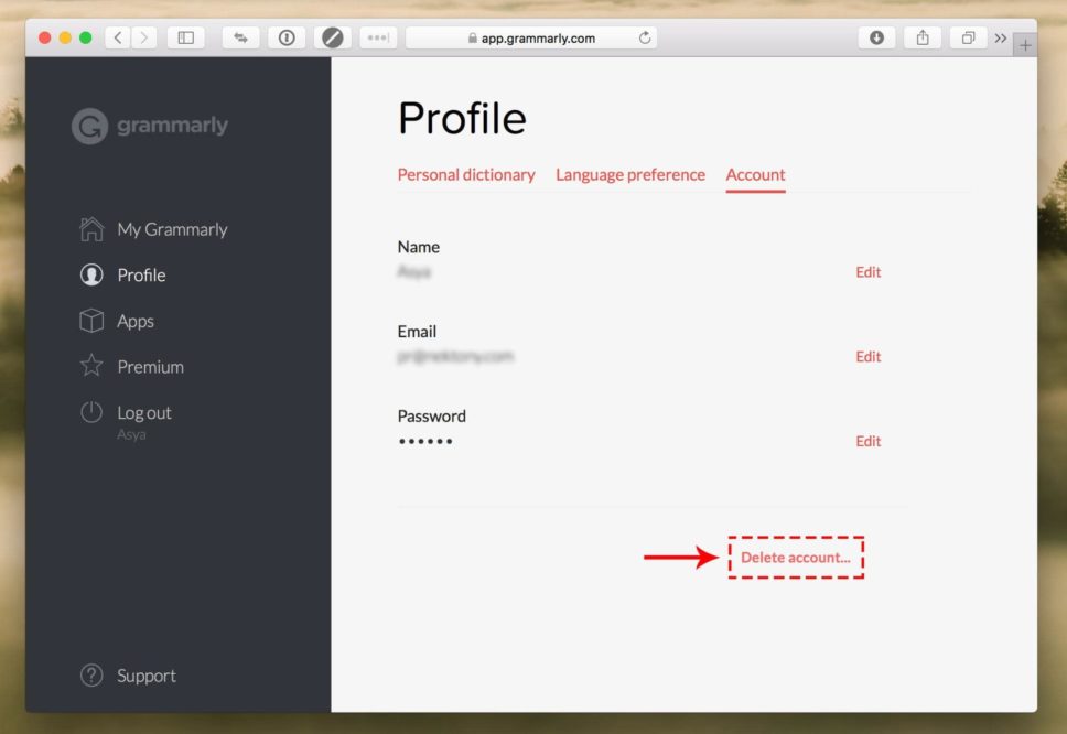 grammarly for mac mail app