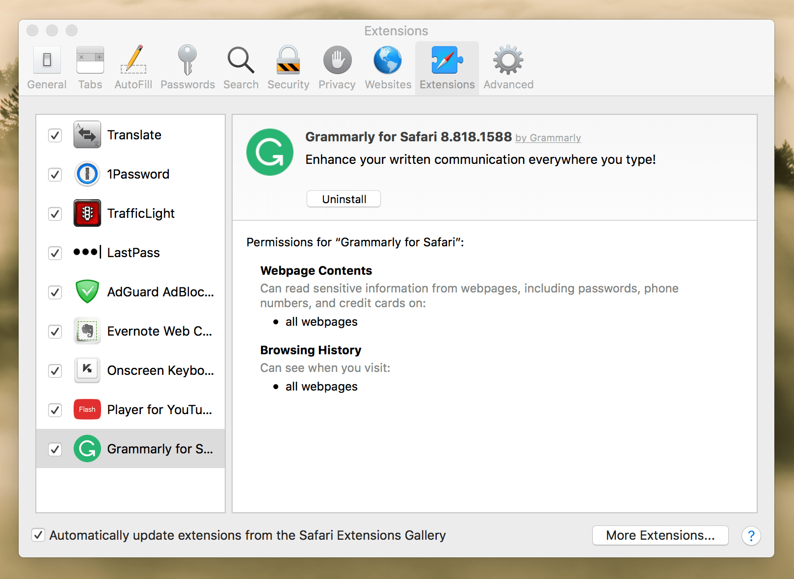 how to uninstall grammarly desktop on mac