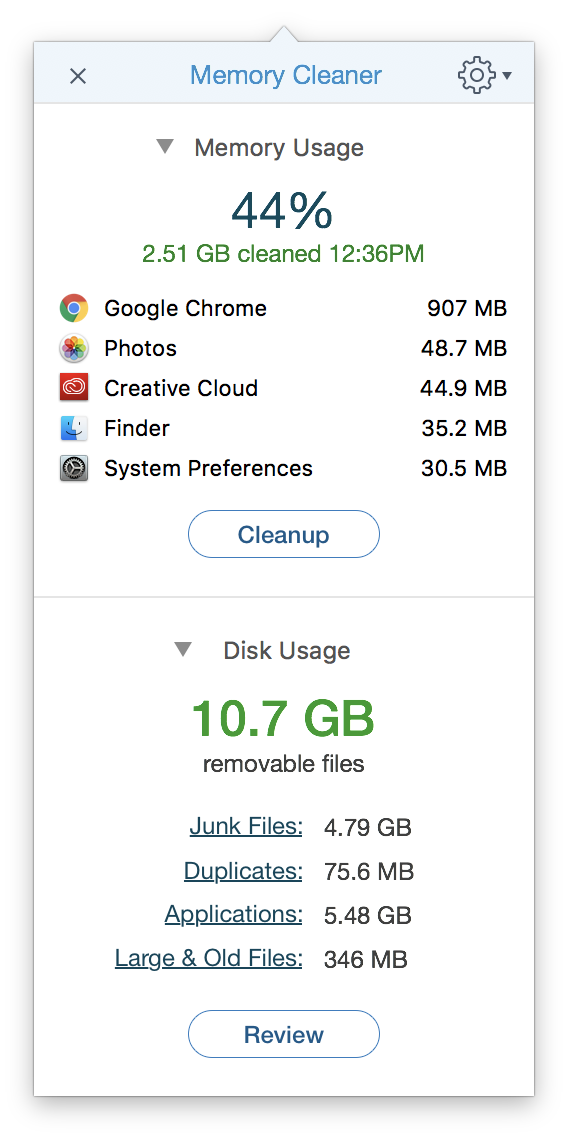 mac memory cleaner freeware