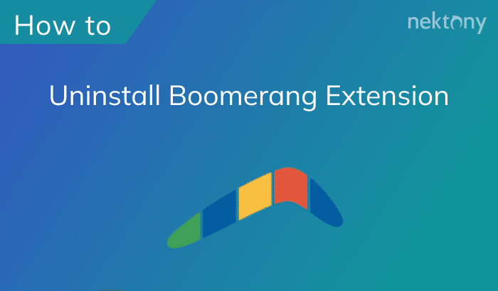 How to uninstall Boomerang