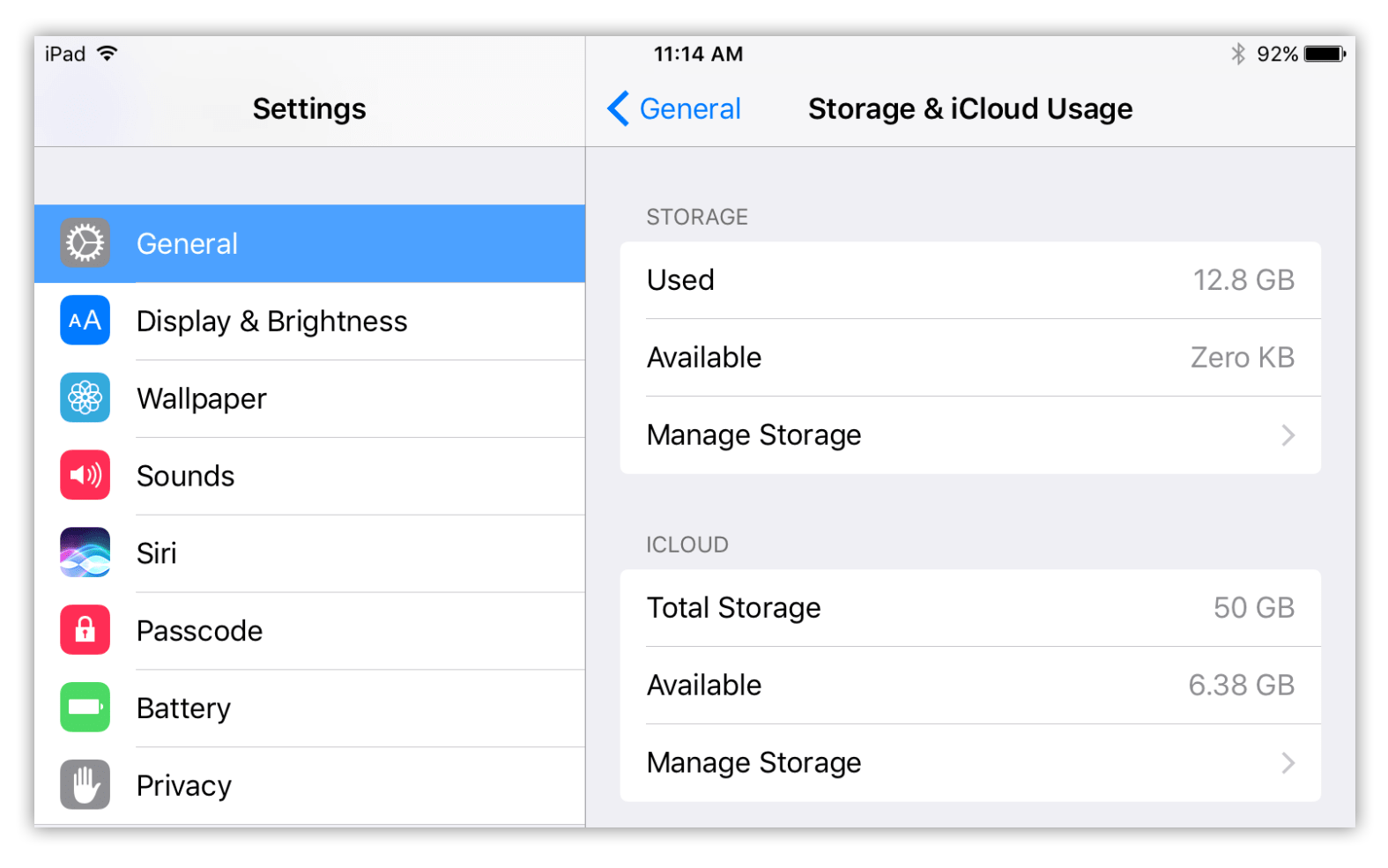 ipad 2 memory clean up