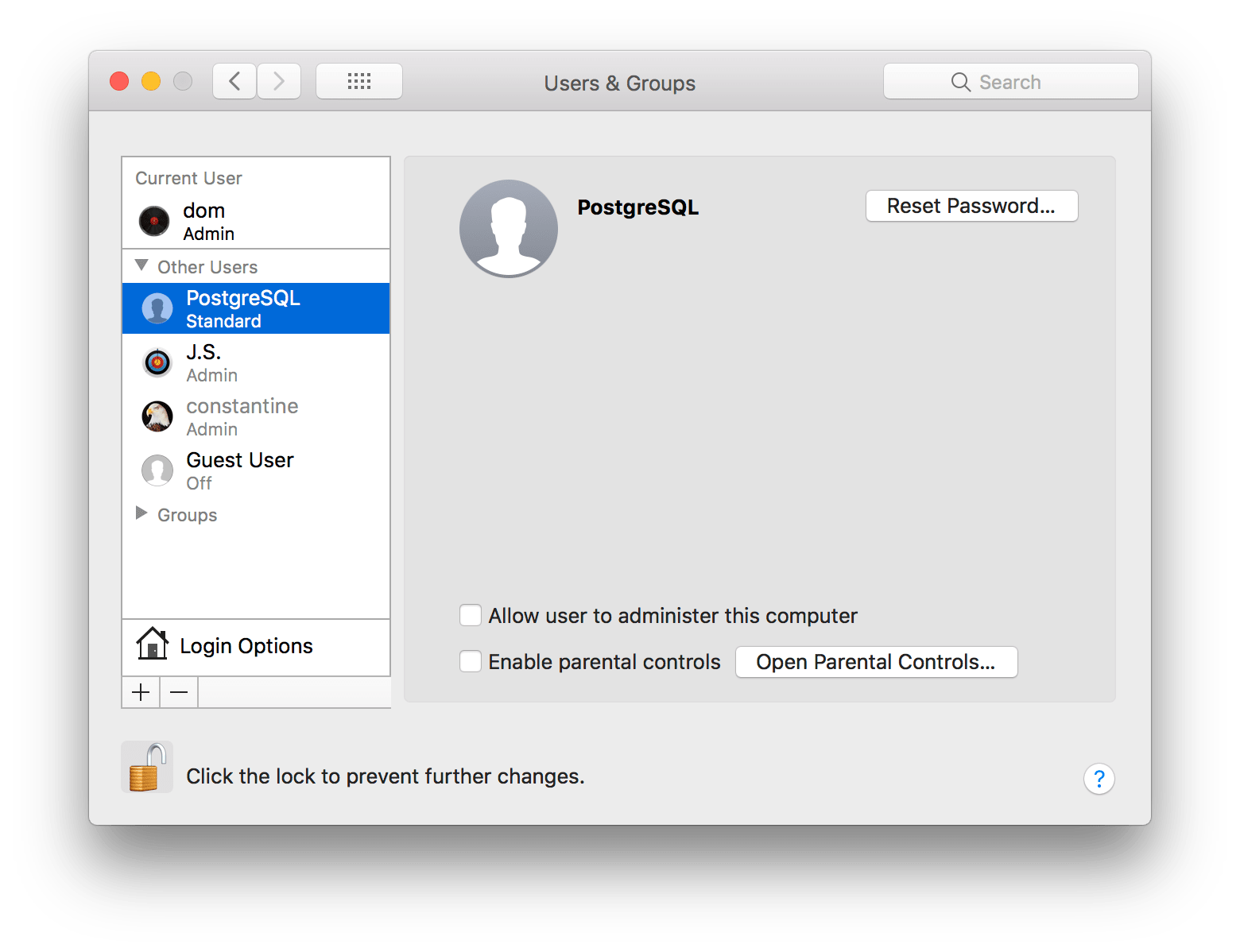 postgresql for mac