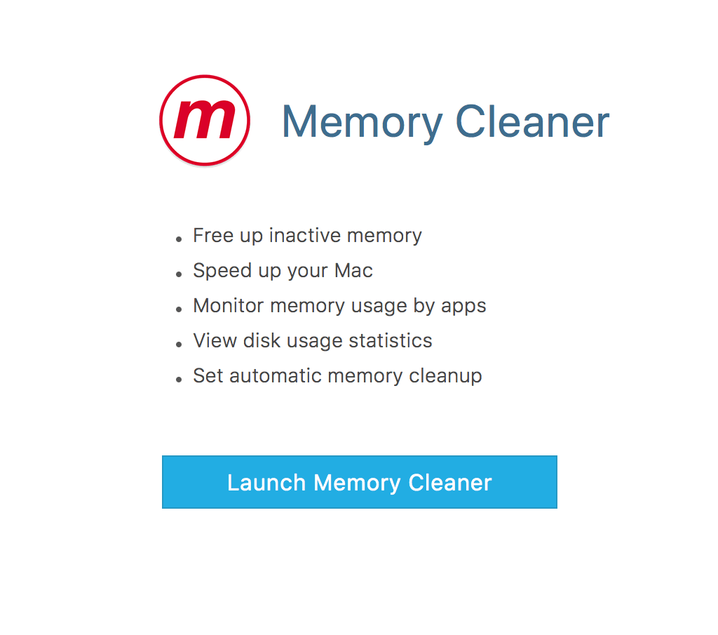 memory cleaner mac store