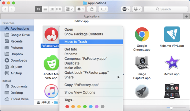 fxfactory uninstall plugins